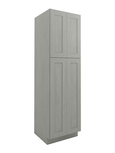 Nova Light Grey Shaker Wp2490b 4 Door Pantry Cabinet Closed