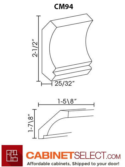 AX-CM96: Xterra Blue Shaker Crown Molding