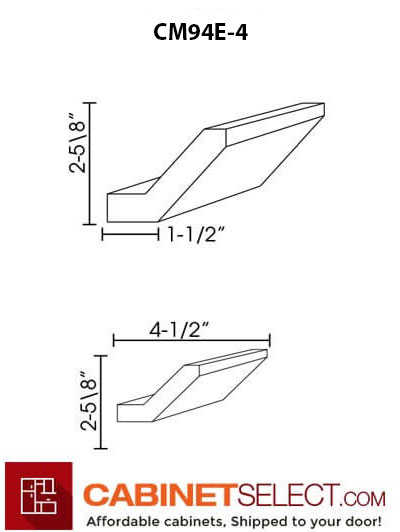 AX-CM94E-4: Xterra Blue Shaker Crown Molding