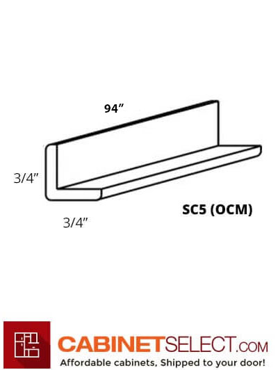 AX-SC5 (OCM): Xterra Blue Shaker Outside Corner Molding