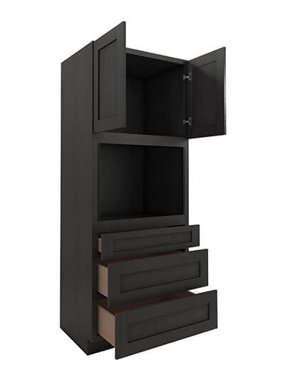 AG-OC3390B: Greystone Shaker 33″ 3 Drawer 2 Door Oven Cabinet