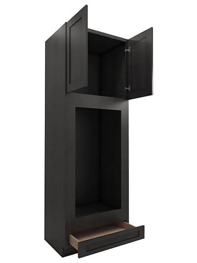 AG-OM3384B: Greystone Shaker 33″ 1 Drawer 2 Door Double Oven Cabinet