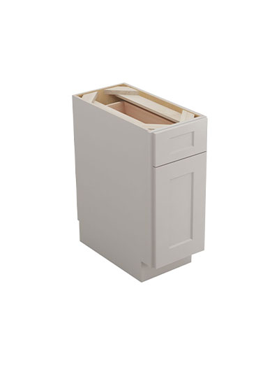 Shaker Dove B12 Single Drawer Single Door Base Cabinet Closed