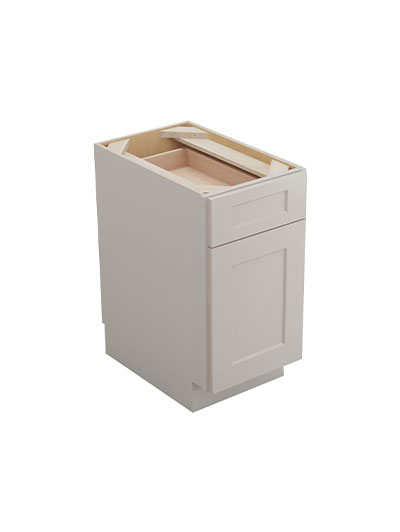 Shaker Dove B15 Single Drawer Single Door Base Cabinet Closed