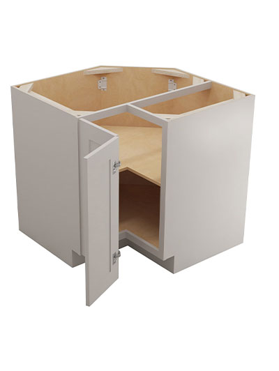 SD-BER36: Shaker Dove 36″ Base Easy Reach Corner Cabinet
