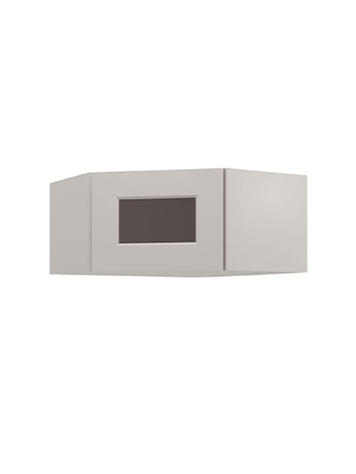 Shaker Dove Dcw2412gd Glass Door Diagonal Wall Stacker Cabinet Closed