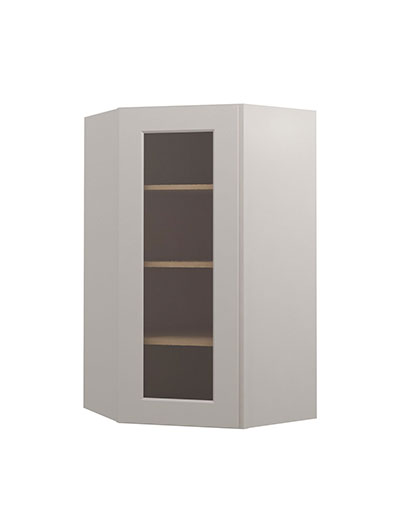 Shaker Dove Dcw2442gd Diagonal Glass Door Wall Cabinet Closed