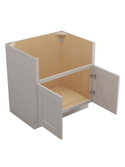 SD-FSB36: Shaker Dove 36″ Farm Sink Base Cabinet