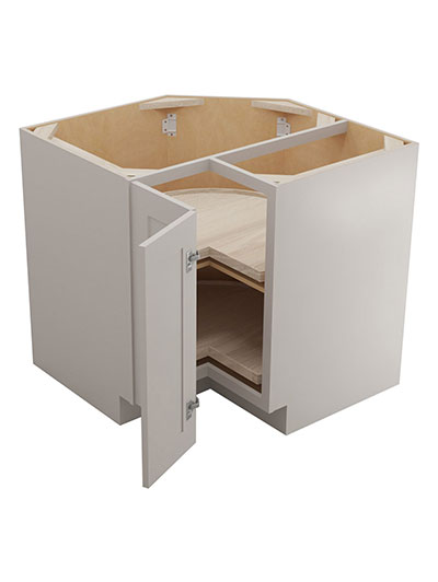 SD-LSB36: Shaker Dove 36″ Lazy Susan Corner Base Cabinet
