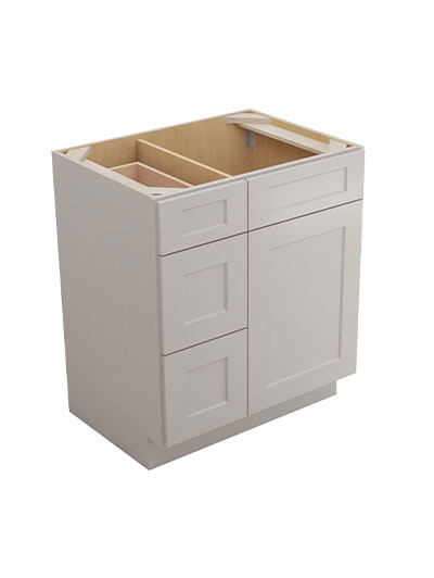 Shaker Dove V3021dl Vanity Combo Base Closed