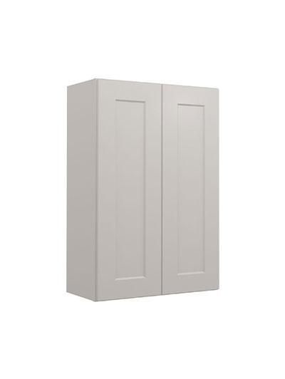 Shaker Dove W2436 Double Door Wall Cabinet Closed