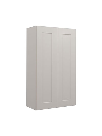 Shaker Dove W2442 Double Door Wall Cabinet Closed