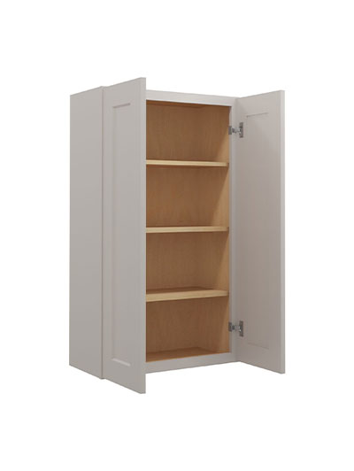 SD-W2442: Shaker Dove 24″ Double Door 42″ High Wall Cabinet