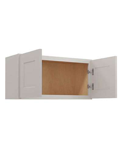 SD-W3015: Shaker Dove 30″ Bridge Cabinet 15″ High