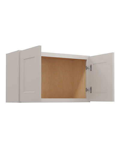 SD-W3018: Shaker Dove 30″ Bridge Cabinet 18″ High
