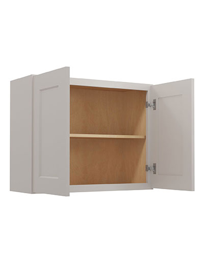SD-W3024: Shaker Dove 30″ Bridge Cabinet 24″ High