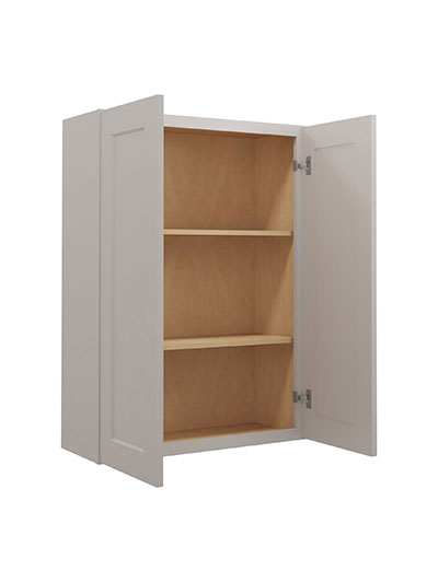 SD-W3042: Shaker Dove 30″ Double Door 42″ High Wall Cabinet