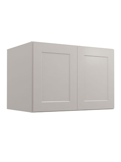 Shaker Dove W362424 Wall Refrigerator Cabinet Closed
