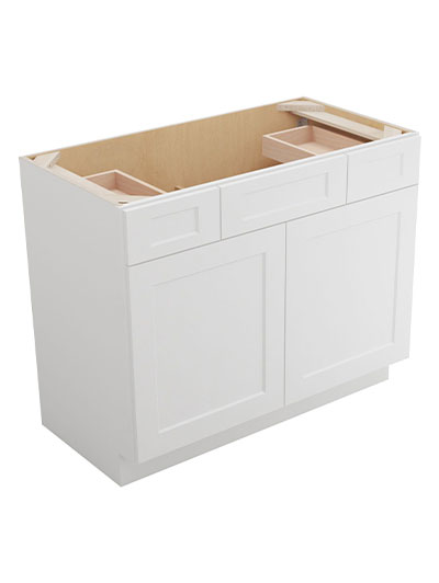 Shaker White Vsd42 Vanity Combo Base1 Closed
