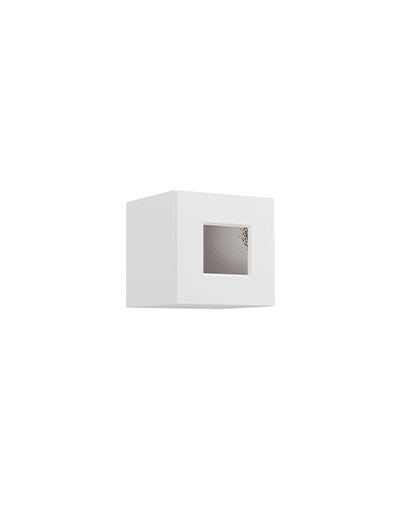 Shaker White W1212gd Glass Door Wall Stacker Cabinet Closed