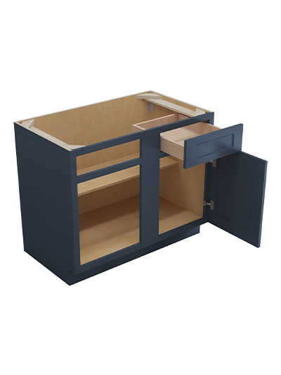 Oceana Blue Shaker 39″ Base Blind Corner Cabinet