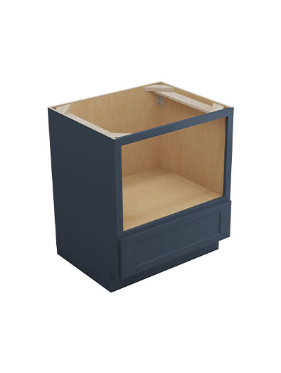 Oceana Blue Shaker Bmc27 Base Microwave Cabinet Closed