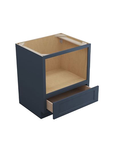 Oceana Blue Shaker 27″ Base Microwave Cabinet
