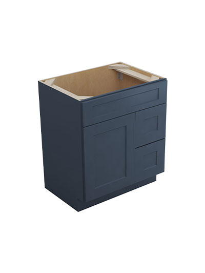 Oceana Blue Shaker Fa3021dr Double Drawer Vanity Sink Base Closed