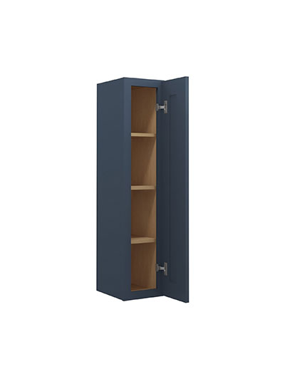 Oceana Blue Shaker 9×42 Single Door Wall Cabinet