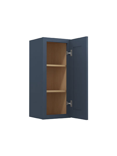 Oceana Blue Shaker 12×30 Single Door Wall Cabinet
