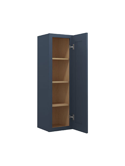 Oceana Blue Shaker 12×42 Single Door Wall Cabinet