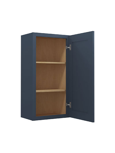 Oceana Blue Shaker 18×36 Single Door Wall Cabinet