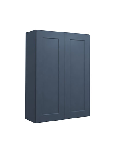 Oceana Blue Shaker W3042 Double Door Wall Cabinet Closed