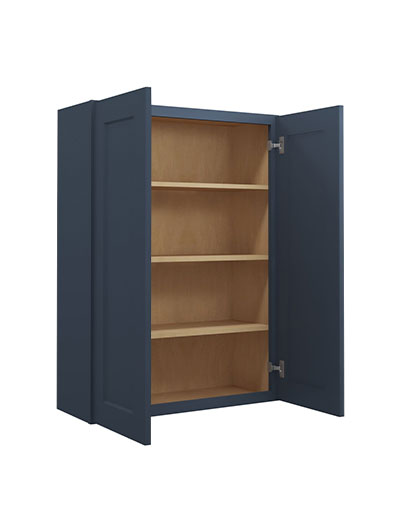 Oceana Blue Shaker 30×42 Double Door Wall Cabinet