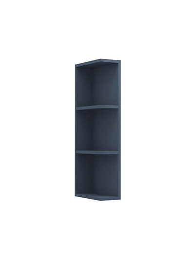 Oceana Blue Shaker 9×36 Wall End Open Shelf