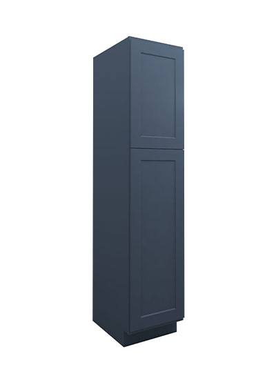 Oceana Blue Shaker Wp1884 Single Door Tall Pantry Cabinet Closed