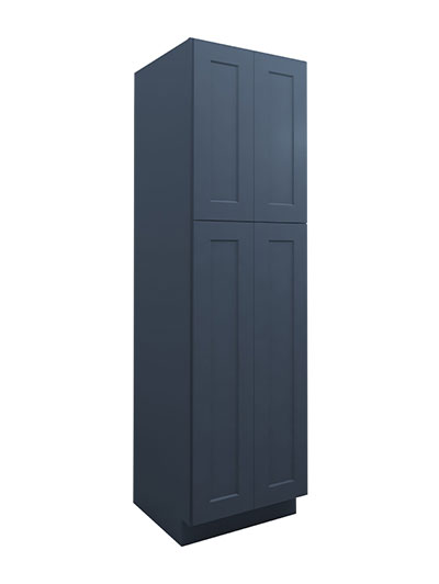 Oceana Blue Shaker Wp2484 Double Door Tall Pantry Cabinet Closed