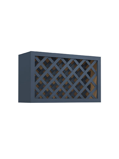 Oceana Blue Shaker 36″ Wall Wine Rack