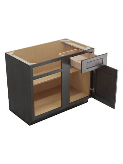 SCN-BBC42: Shaker Cinder 42″ Blind Corner Base Cabinet