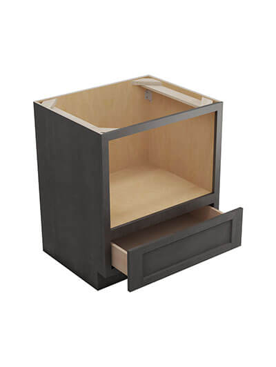 SCN-BMW30: Shaker Cinder 30″ Base Microwave Cabinet