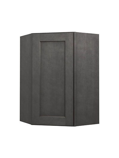 Shaker Cinder Dcw2436 Diagonal Wall Cabinet Closed