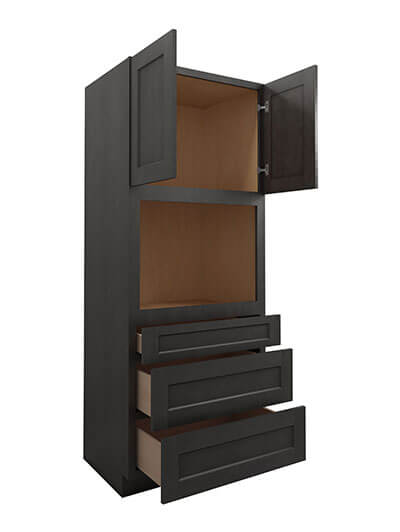 SCN-O338424: Shaker Cinder 33″ Oven Cabinet 84″ H