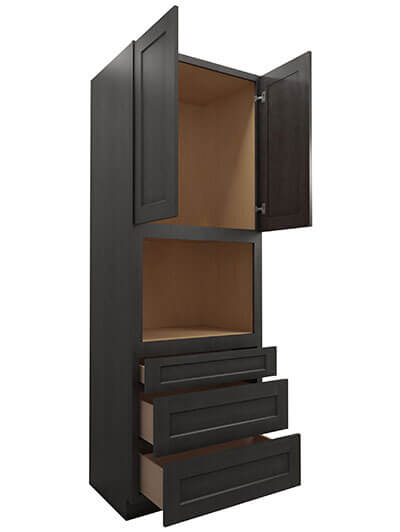 SCN-O339624: Shaker Cinder 33″ Oven Cabinet 96″ H