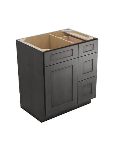 Shaker Cinder V3021dr Vanity Combo Base Closed