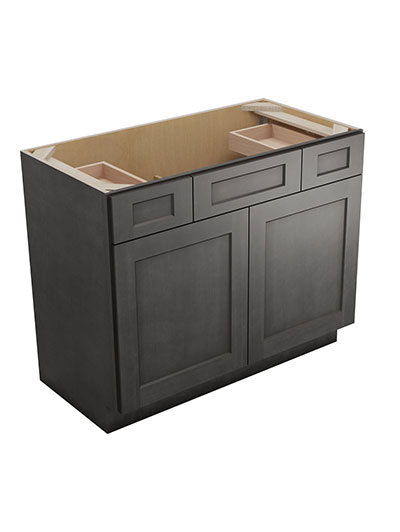 Shaker Cinder Vsd42 Vanity Combo Base Closed