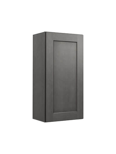 Shaker Cinder W1836 Single Door Wall Cabinet Closed