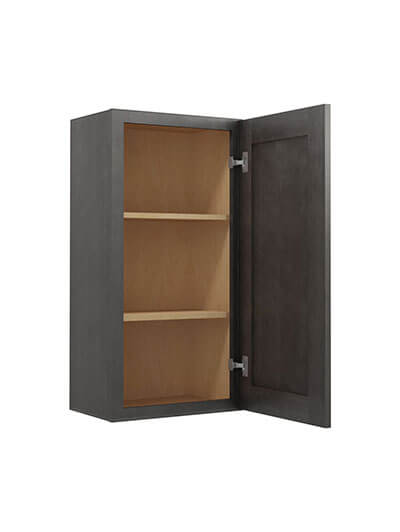 SCN-W1836: Shaker Cinder 18″ Single Door 36″ High Wall Cabinet
