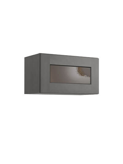 Shaker Cinder W2112gd Glass Door Wall Stacker Cabinet Closed
