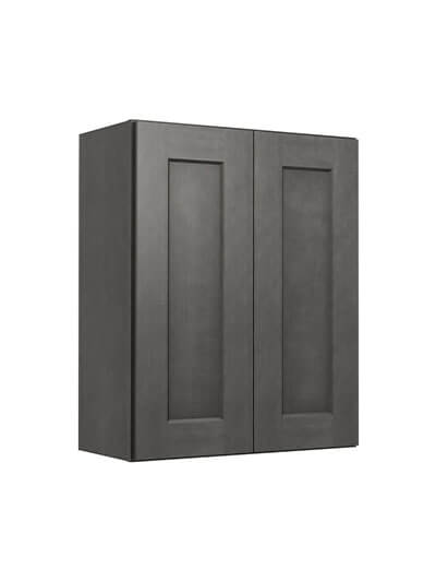 Shaker Cinder W2430 Double Door Wall Cabinet Closed