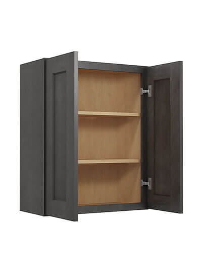 SCN-W2430: Shaker Cinder 24″ Double Door 30″ High Wall Cabinet